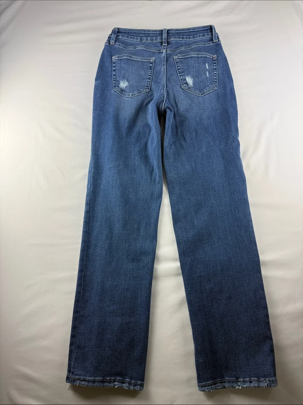 Edgely High Rise Relaxed Straight Jeans Sustainable Stretch Denim Size 10 - Picture 3 of 9